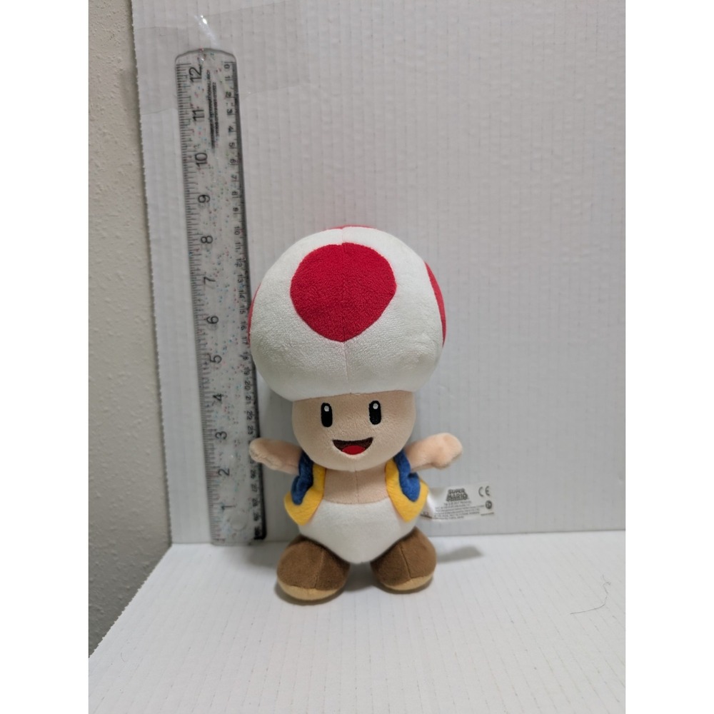 Little Buddy Super Mario Toad 7" Plush 2017 Nintendo - Picture 1 of 10
